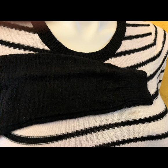 Express Black and White Knit Dress M - Picture 6 of 6